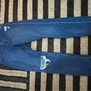 Levi's Blue Distressed Skinny Jeans